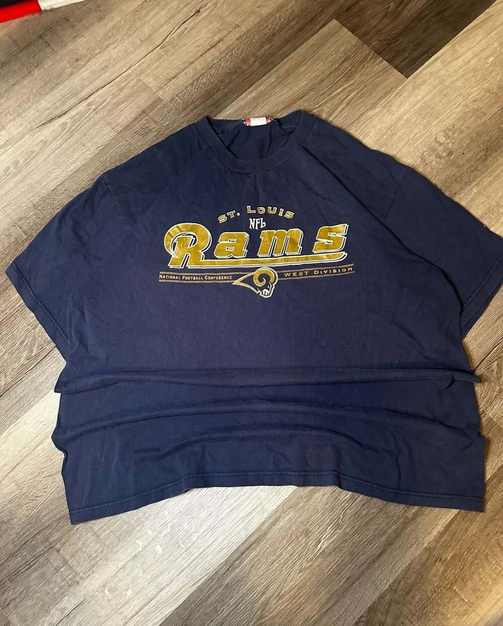 Vintage St. Louis Rams NFL National Football Conference West Division T-Shirt XL